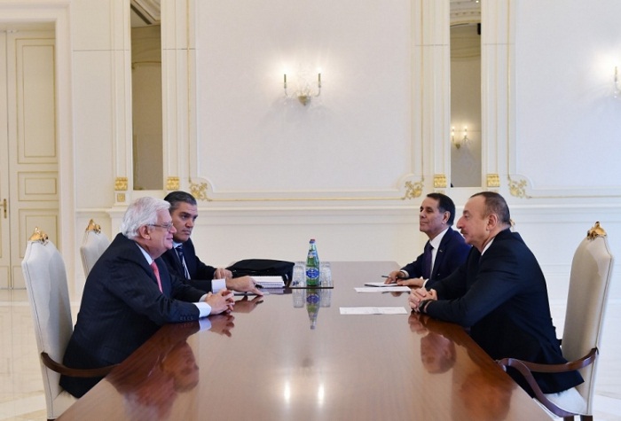 President Ilham Aliyev receives Centrist Democrat International VP 